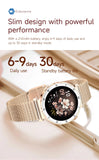 LIGE New 1.19inch AMOLED Fashion Ladies Smart Watch Bluetooth Call Sports Bracelet Women’s Health Waterproof Diamond Smartwatch