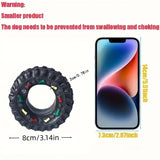 Puppy Teeth Training Toy Durable Dog Chew Wheel Interactive Sound Toy Chew-Resistant for Small Medium Dogs Pet Supplies