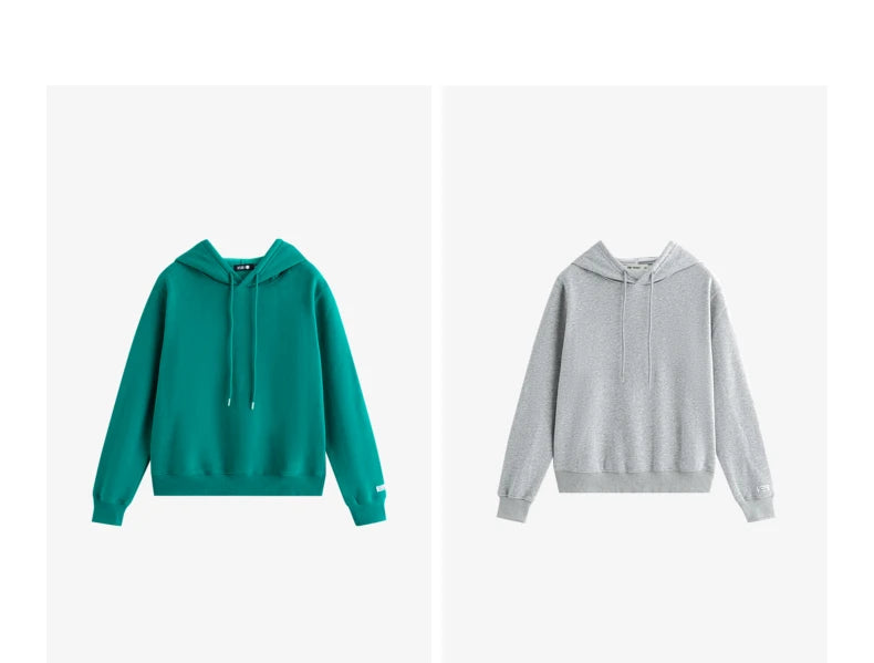 Women Plush Hoodies Sweatshirt 2024 Autumn Long Sleeve Loose Hooded Sweatshirt Versatile Leisure Multicolor Warm Pullover Tops