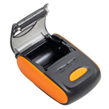 Receipt Printer Portable 58mm Mobile Thermal Printer Wireless BT Mini Bill Ticket Printing Printer with 1pcs Thermal Paper Rolls