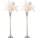 Wedding Centerpiece Vase, Floor Vase - 32.5 Inch Multi-Purpose Metal Vase for Party Events, Christmas and Halloween Decorations