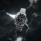 Watchdives WD16760 V2 GMT Watch NH34 Automatic Movement Sapphire Luminous Watches Stainless Steel 300m Waterproof Wristwatch
