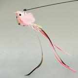 Cat Feather Toy Accessories False Birds Worm Toy with Bell Kitten Cat Toys Interactive Replacement Refill Foam Ball Training