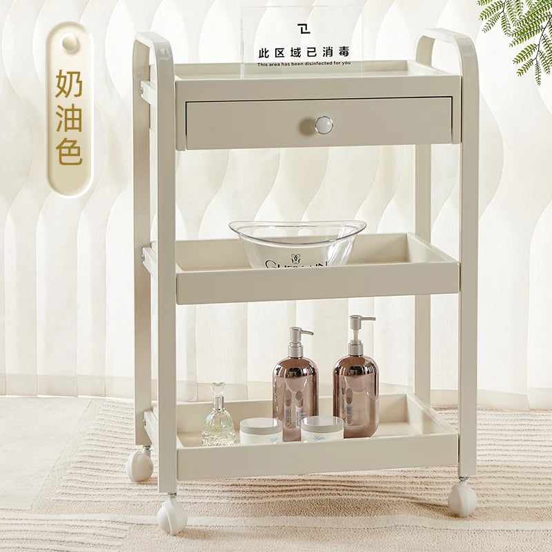 Organizer Rotating Salon Trolley Moving Modern Luxury Storage Trolley Cart Simple Tool Carritos Organizadores Salon Furniture