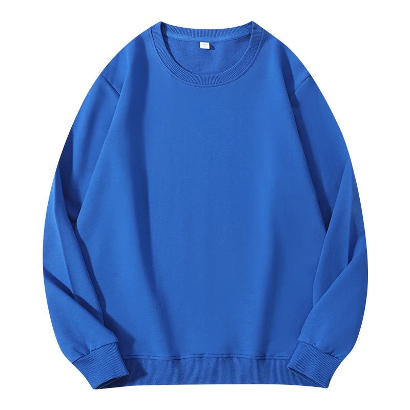 Autumn O-Neck Cotton Women's Sweatshirt Hoodies Basic Loose Casual Women Pullover Solid Sweatshirt Ladies Tops Factory Wholesale