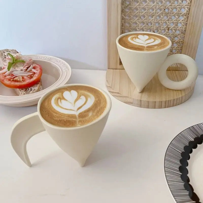 Simple Ceramic Coffee Cup Delicate Latte Art Coffee Mug English Afternoon Tea Tea Set Breakfast Milk Oatmeal Mug