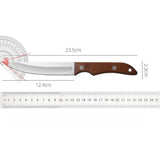 New Multi-Purpose Chef Knife Ultra-Sharp – Stainless Steel Ergonomic Wood Handle with Cover for Home & Commercial Cooking