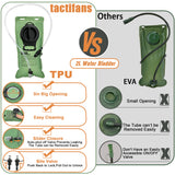 Mini Hydration Bag Tactical 2 In 1 Mini Hydration Pack Rip Away IFAK Medical Pouch 2L Water Bladder MOLLE Pouch Hunting Bag