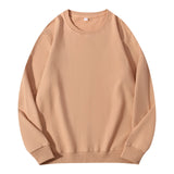 Autumn O-Neck Cotton Women's Sweatshirt Hoodies Basic Loose Casual Women Pullover Solid Sweatshirt Ladies Tops Factory Wholesale