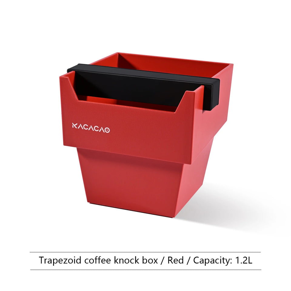 KACACAO Coffee Knock Box Espresso Grounds Container Dump Bin Bucket Anti Slip Powder Beveled Residue Barista Accessories Tools