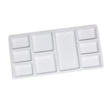 Ceramic Rectangular Paint Pallet White Durable Pigment Tray for Oil Watercolor Painting Artist Supplies Color Mixing Plate