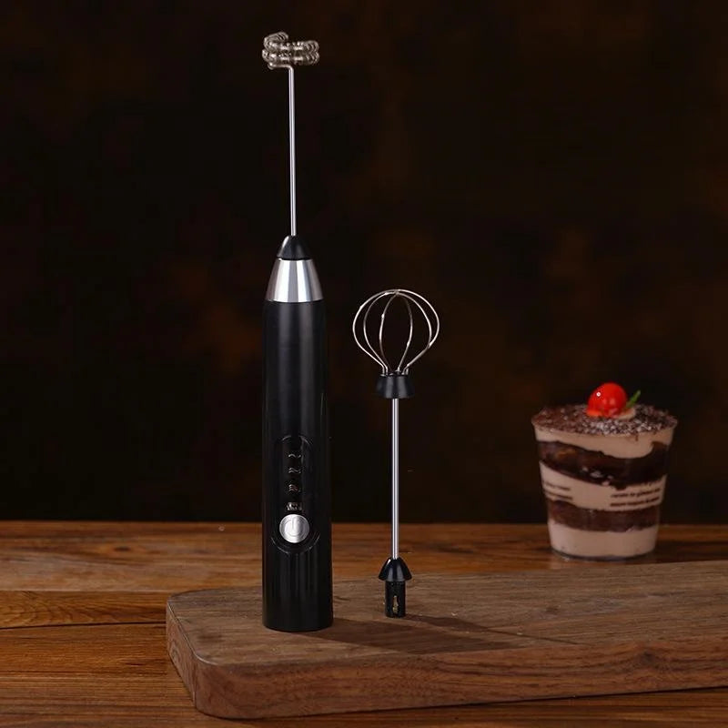 2-in-1 multi-function USB Rechargeable Electric Egg Beater Baking Mixer Milk Frother Kitchen Gadgets Coffee Stirrer Tools Dining