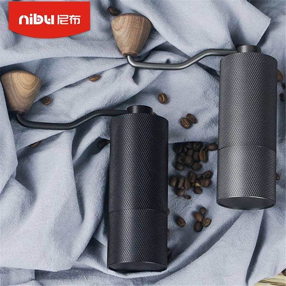 Manual Coffee Grinder Coffee Milling Machine Kitchen Aluminum Coffee Mills Mini Portable Hand-Made Coffee Bean Grinders 15g