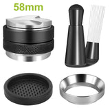 Coffee Enthusiast Set, 5PC Espresso Kit with Distributor, Tamper Leveler, WDT Tool, and Dosing Funnel, Suitable for 51/53/58 mm