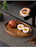 Wooden Decorative Serving Tray for Coffee Table and Home Decor Fruit Platter Decor Trays Serving Ware Food Dish Serving Platters