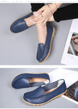 Women Flats Ballet Shoes Woman Cut Out Leather Breathable Moccasins Women Boat Shoes Ballerina Ladies Casual Shoes