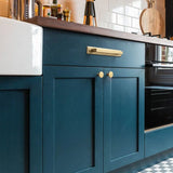 Antique Brass Cabinet Knobs Drawer Handles Zinc Alloy Pulls Mid-Century Modern Hardware for Kitchen and Bathroom Cupboard