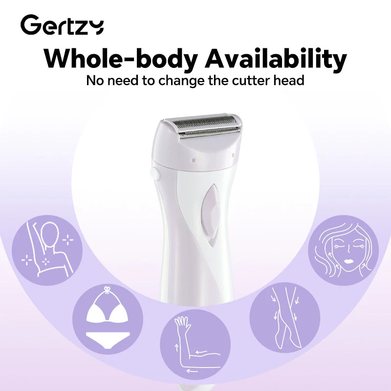 Professional body hair trimmer - USB rechargeable, used for smooth full body beauty