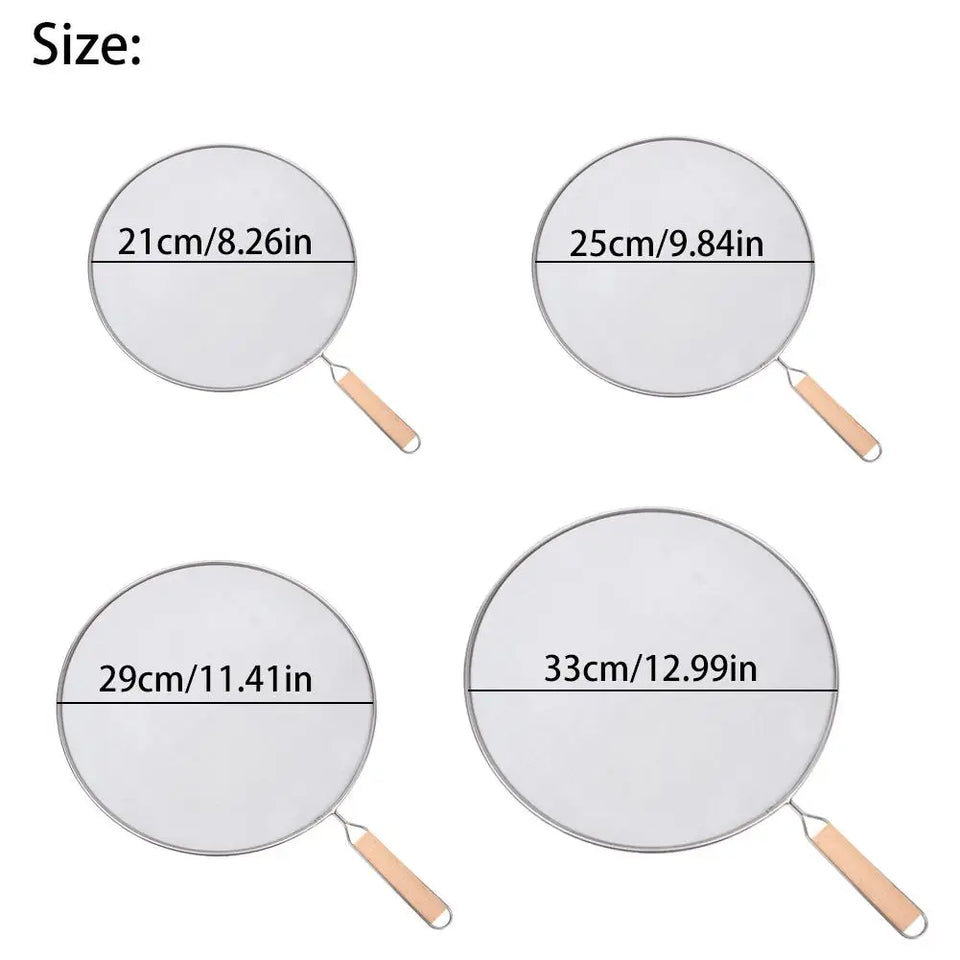 Pot Frying Oil Cooking Cover Kitchen Tools Grease Splatter Screen Guards Mesh Anti Splatter Guard Oil Net Splash Cover Pan
