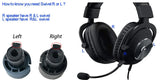 Repalcement Headband Plastic Fasterner/ Headband Cushion Foam For Logitech G Pro X1 gaming Headsets