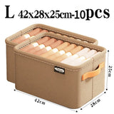 Collapsible Closet Organizer 10PCS Drawer Storage Bins for Clothing Pants and Toy Storage Home Bedroom Use