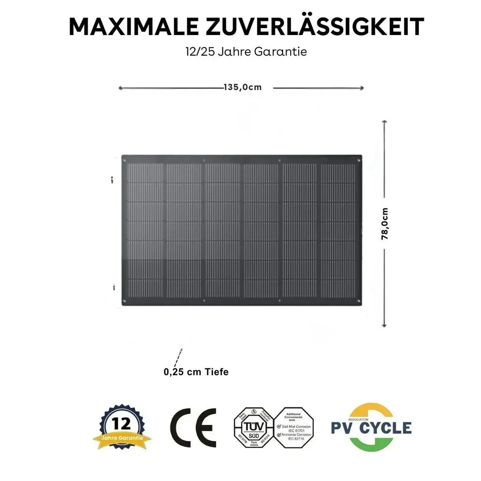 RENEPV 450W 2x225W N-TOPCon Flexible Solar Modules for balcony power plant