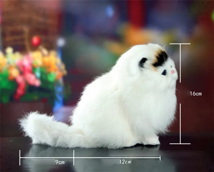Electronic Plush Cats With Meowing Sound Lovely Decoration Animal Doll Toy Cute Electric Cat Soft Kids Pet Model For Kids Gift