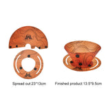 Outdoor Lightweight Folding Tableware Portable Bowl Plates Coffee Filter Funnel Cup Heatproof Food-Grade Tableware Easy to Clean