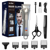 SEJOY Electric Shaver for Men,Hair Trimmer,Nose Hair Scissors,Facial Cleanser, Facial Massager Rechargeable Shaving Machine