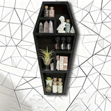 A Wooden Coffin Rack Basket Suitable For Crystal Display, With Gothic Wall Decoration, Suitable For gift,Suitable for decorating