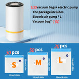Easy One-Hand Automatic Operation Handheld Vacuum Sealer  Portable vacuum sealer Avoid cross contamination of food +100 pcs
