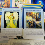 Angels of abundance oracle cards 44 deck 10.4*7.4cm Spanish Version Fate Divination Tarot Board Game Ángeles de abundancia