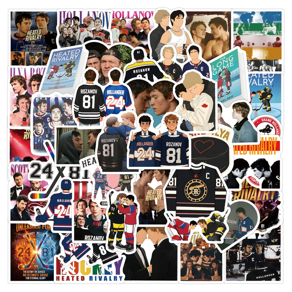 60PCS Heated Rivalry Cartoon Graffiti Stickers Phone Guitar Laptop Notebook Suitcase Waterproof Sticker Kids Toys
