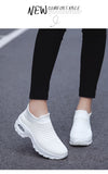 Women Sneakers Fashion Black Sports Casual Shoes Breathable Mesh Lightweight Air Cushion Non-Slip Running Shoe Zapatillas