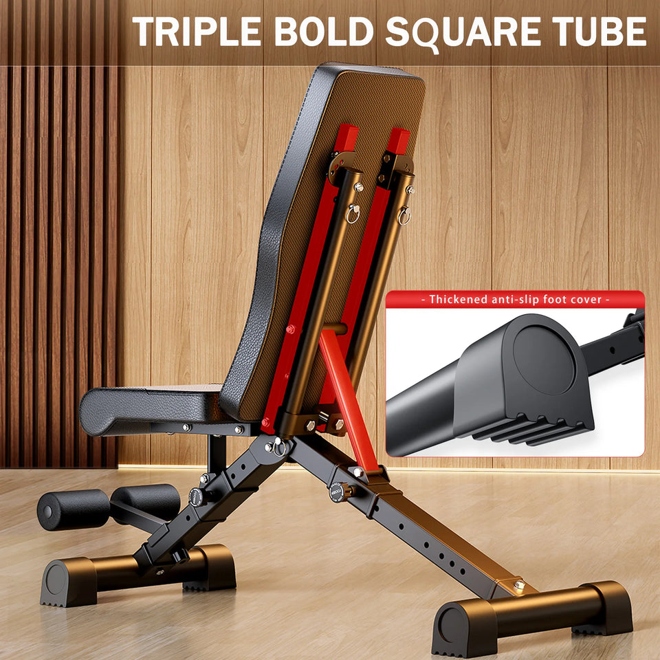 Adjustable Weight Bench for Full Body Workout Multifunctional Strength Training Dumbbell Bench Press Foldable 1000 lbs Capacity