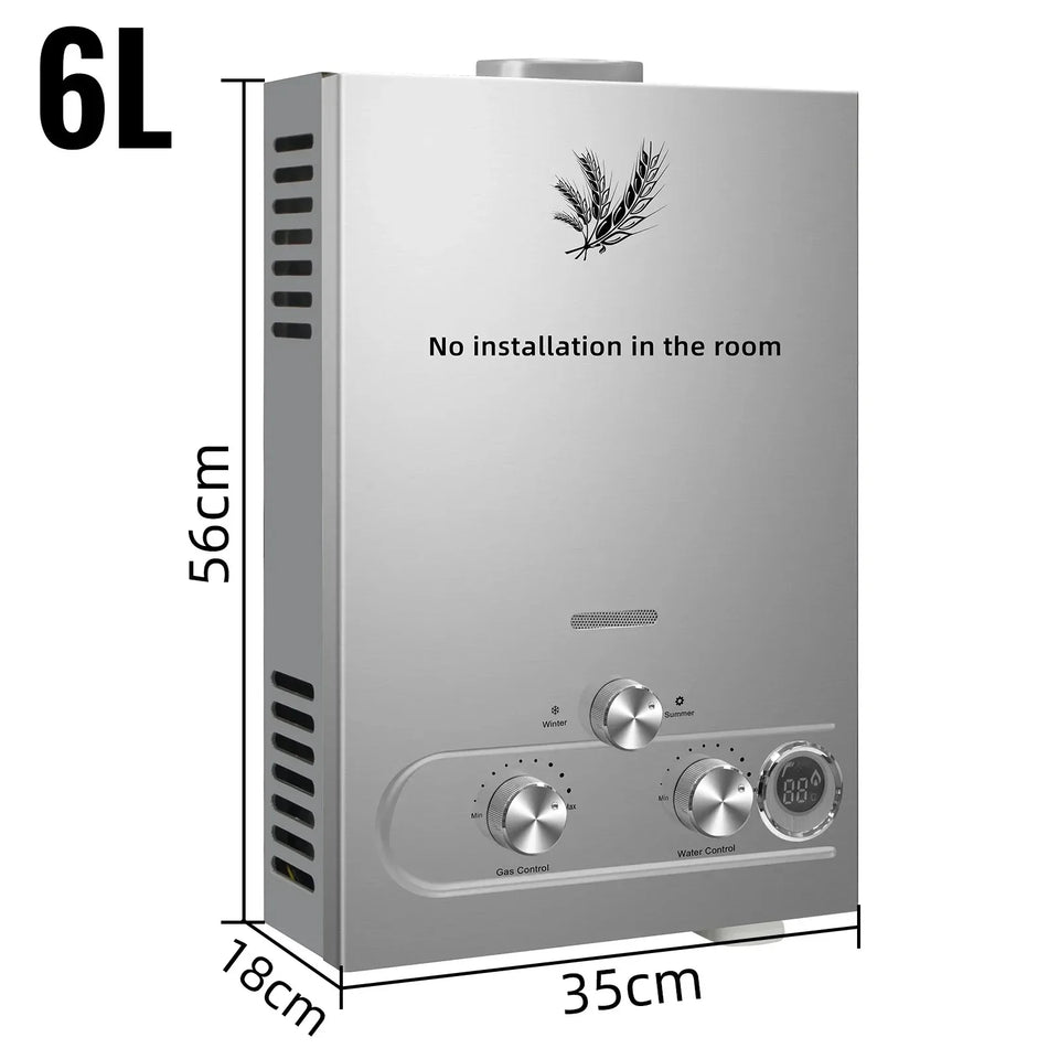 Sihao LPG Liquefied Petroleum Gas Water Heater 6L 8L 10L 12L 16L 18L Liquefied Petroleum Gas Propane Butane Hot Water Heater