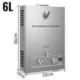 Sihao LPG Liquefied Petroleum Gas Water Heater 6L 8L 10L 12L 16L 18L Liquefied Petroleum Gas Propane Butane Hot Water Heater