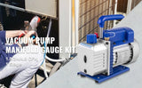 SIHAO 4.8CFM 1/3HP Refrigeration Vacuum Pump Air Conditioning for Automobile Vacuum Evacuation Car Refrigeration Repair Tools