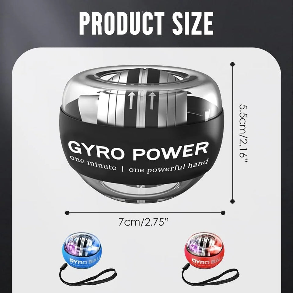 Torque ball hand exercise device, grip strength training device, forearm strength device, wrist power gyroscope ball, hand stren