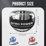 Torque ball hand exercise device, grip strength training device, forearm strength device, wrist power gyroscope ball, hand stren