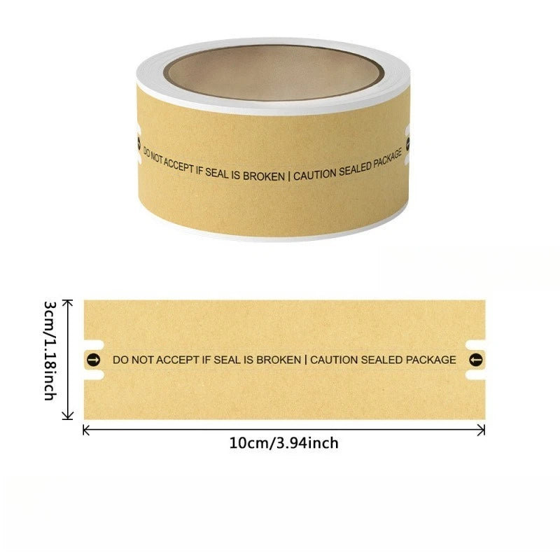 100pcs Self-Adhesive Sealing Stickers, Rectangular Matte Finish,Single-Use Paper Seal Labels for Secure Packaging and Mailing
