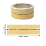 100pcs Self-Adhesive Sealing Stickers, Rectangular Matte Finish,Single-Use Paper Seal Labels for Secure Packaging and Mailing