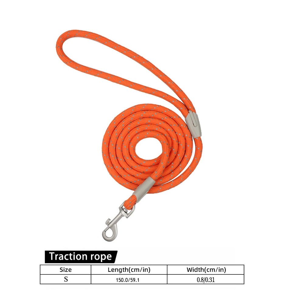 Classic Durable Dog Leashes Medium large Dog Solid Lead Rope Fashion Black Mesh Dog leash Outdoor Walking Training New Arrivals