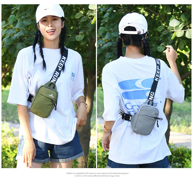 small chest bag women travel mobile phone bag outdoor Sports bag for men mini sling shoulder bag female messenger bag girl gift