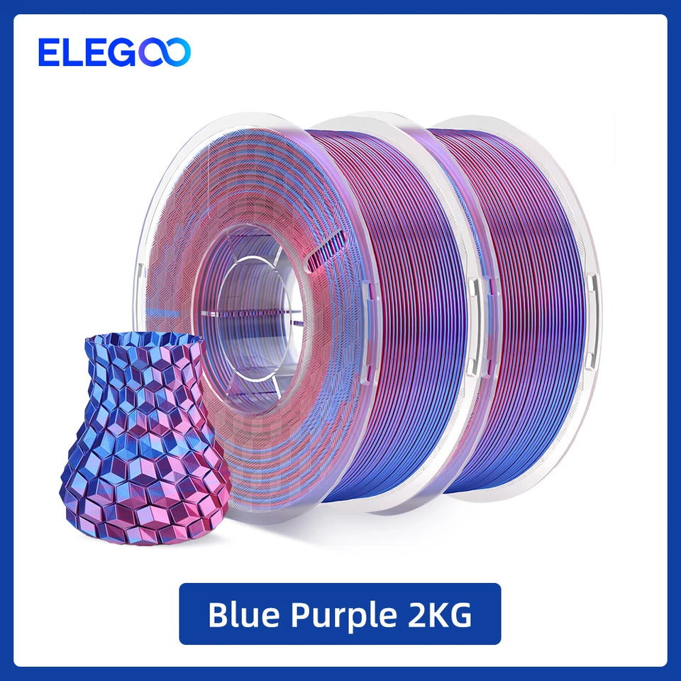 ELEGOO 5/10KG Silk Filament PLA 1.75mm 3D Printer Filament for FDM 3D Printers Elegoo PLA for Elegoo Centauri Carbon