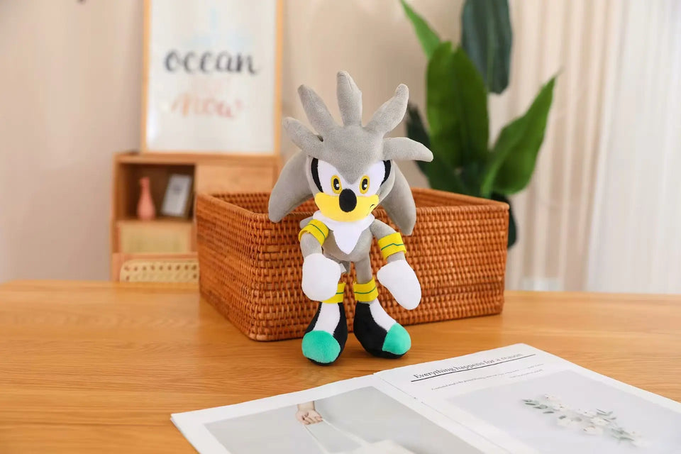 New Supersonic Mouse Tail Shadow Cartoon Soft Plush Toy Super Sonic Talsnak Hedgehog Amy Game Doll Decoration Toy Boys and Girls