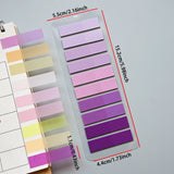 Colorful Transparent Memo Pads Self-Adhesive Sticky Notes Index 200-4000 Sheets for Office School Stationery