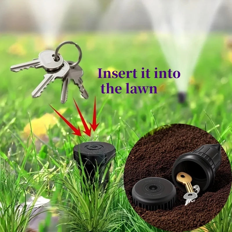 1pc Sprinkler Key Hiding Device - Realistic key hiding device, key anti-theft storage device