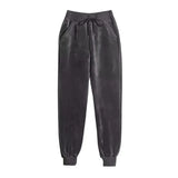 Winter Lambwool Lined 2 Pieces Sets Hooded Thicken Sweatshirt Tracksuit High Waist Harem Pant Suits Velvet Snow Wear Warm Outfit