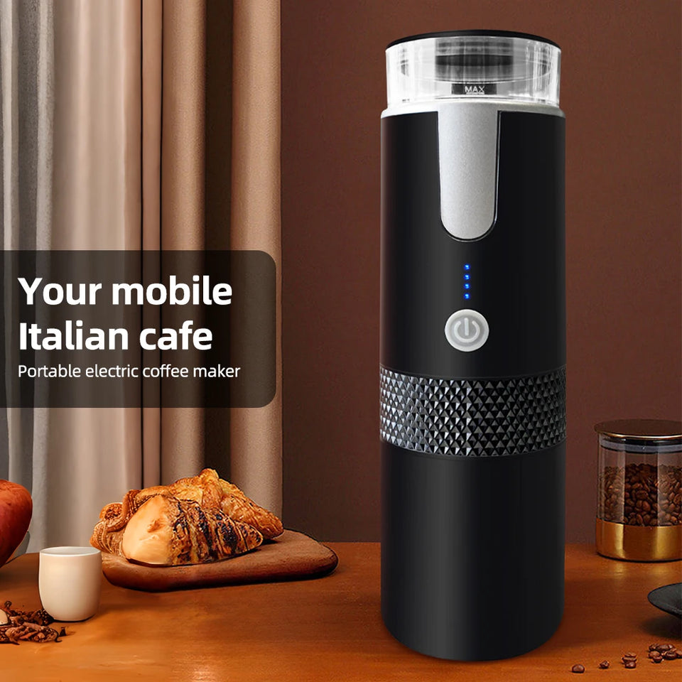 Portable Electric Espresso Coffee Machines 6oz Single Serve Mini Coffee Maker Automatic Brew for Camping Travel Car Office